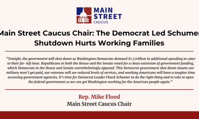 Main Street Caucus Shutdown Statement